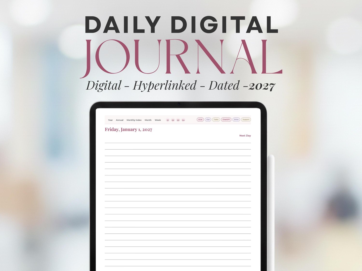2027 Daily Digital Journal product preview