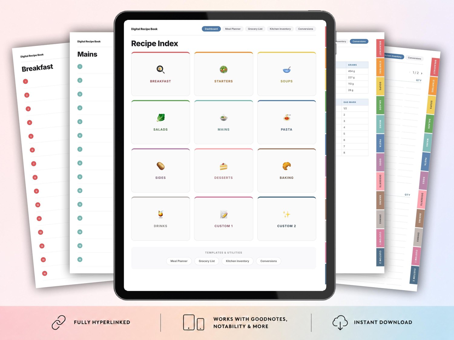 Digital Recipe Book product preview