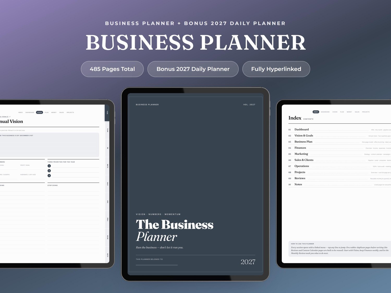 Digital Business Planner product preview