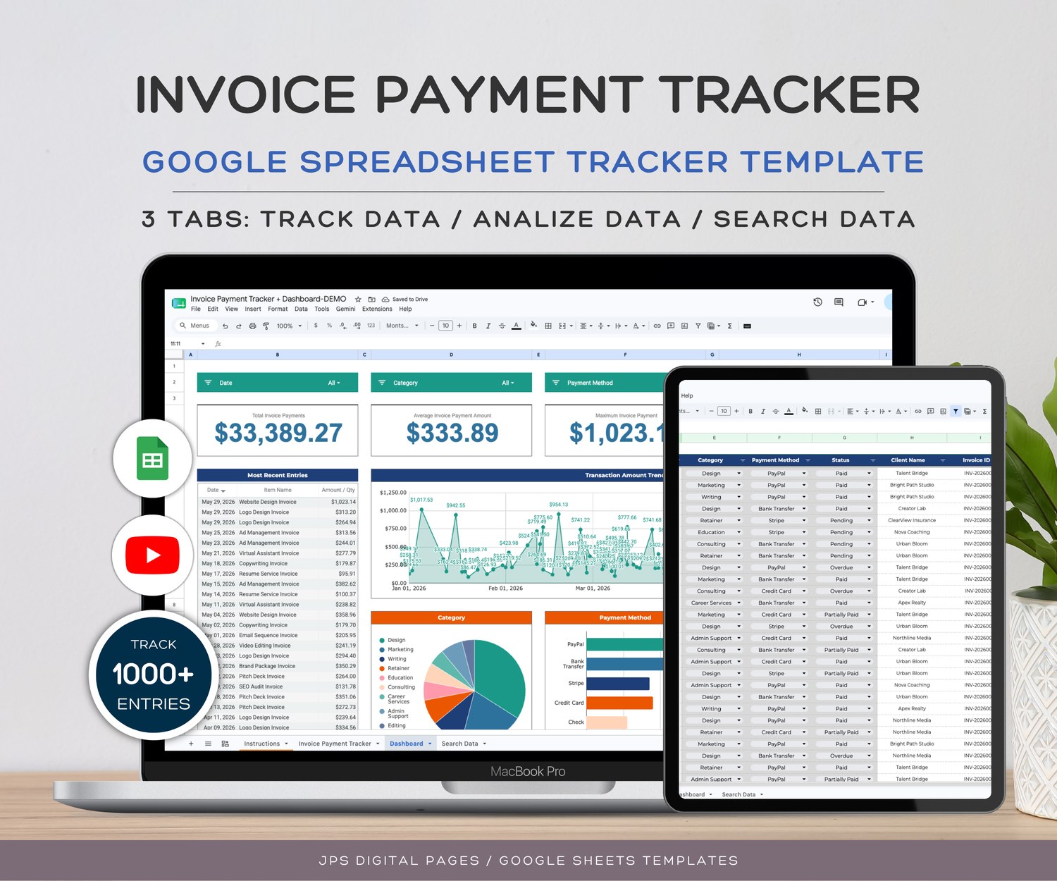 Invoice Payment Tracker product preview