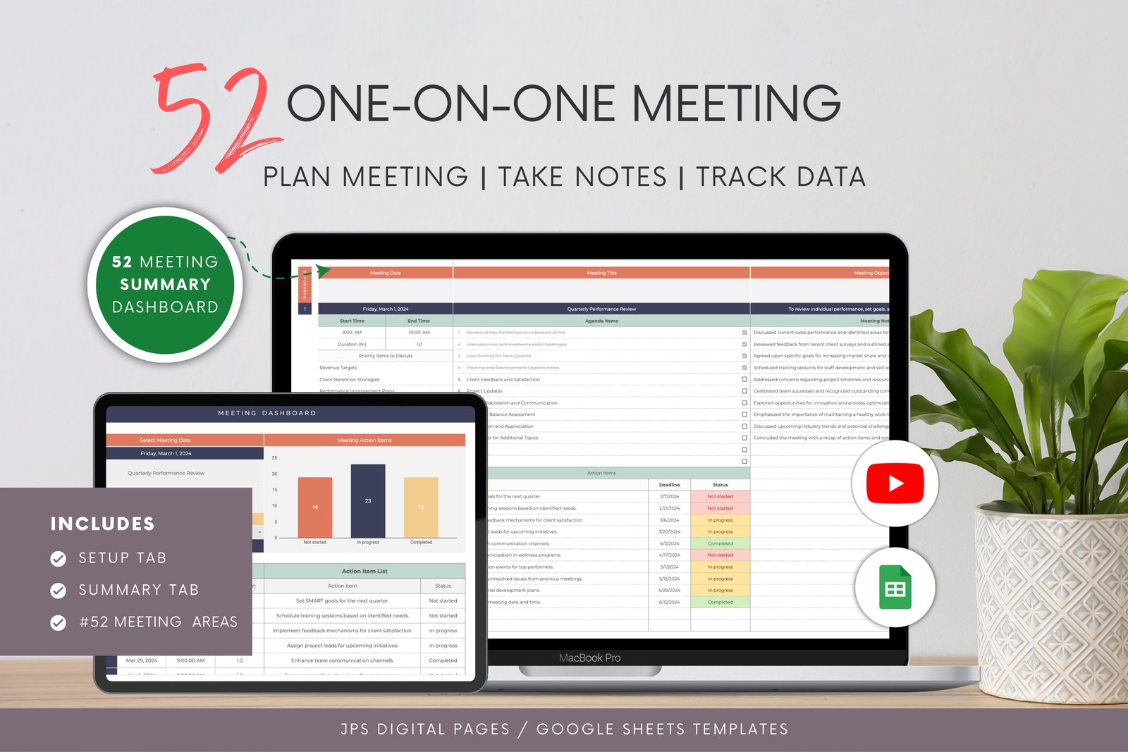 One-on-One Meeting Planner product preview