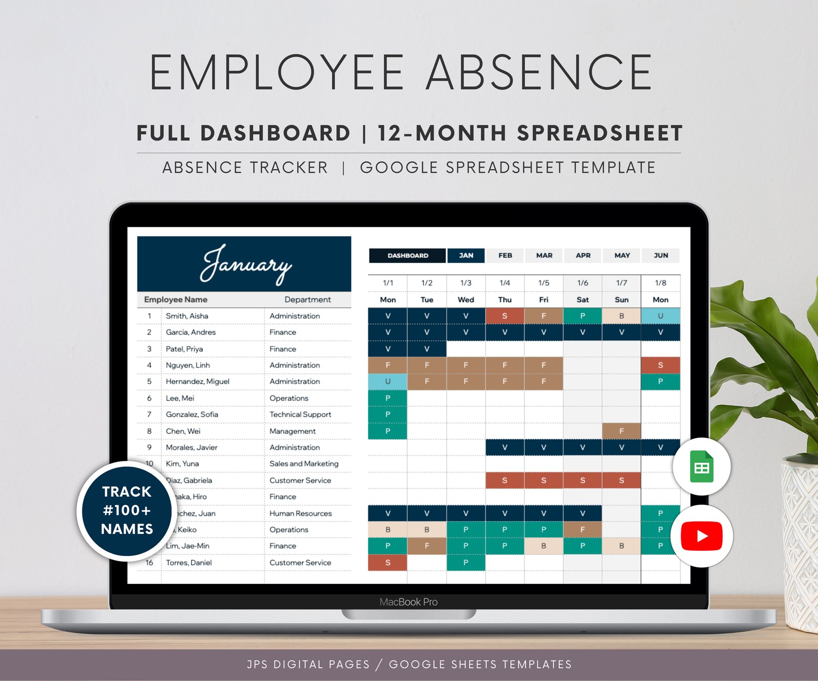 Employee Absence Tracker product preview