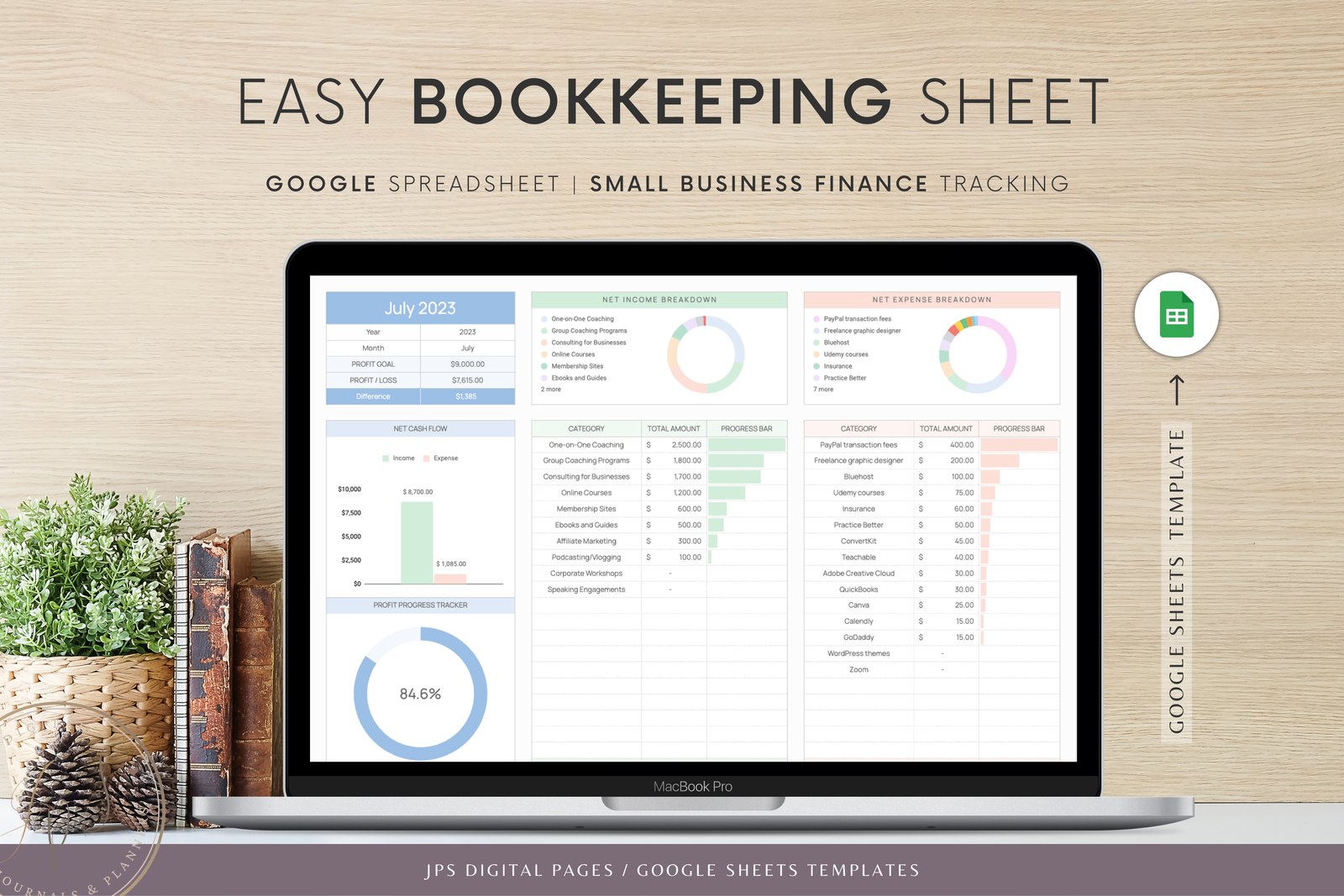 Business Bookkeeping product preview
