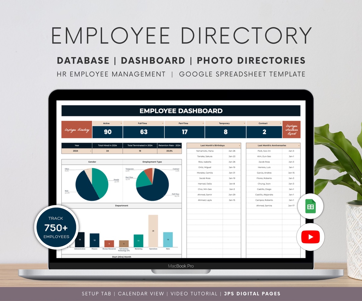 Employee Directory & Dashboard product preview