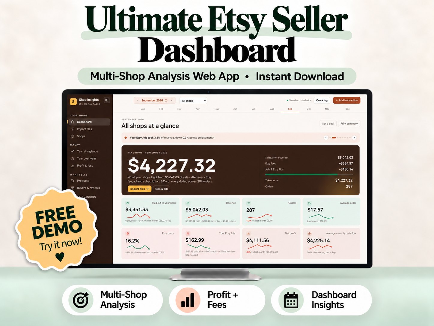 Etsy Seller Dashboard product preview
